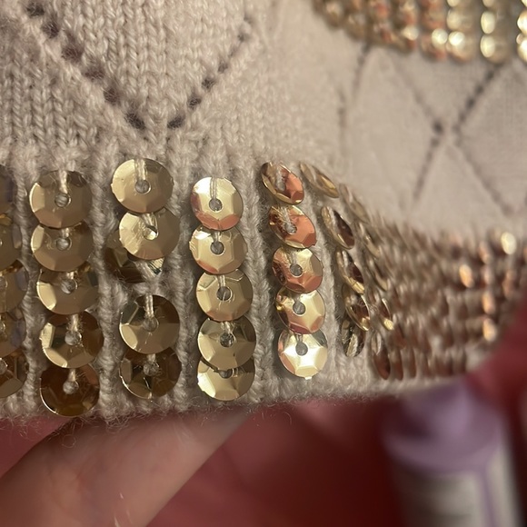 Kobi Halperin Melita 💯 Wool W/Gold Sequin Embellishments.Size XL. NWOT🔺FIRM🔺 - Picture 10 of 12